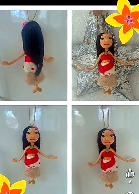 Island girl hanging doll